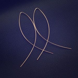 Gold Colored Fashion Hoop Earrings